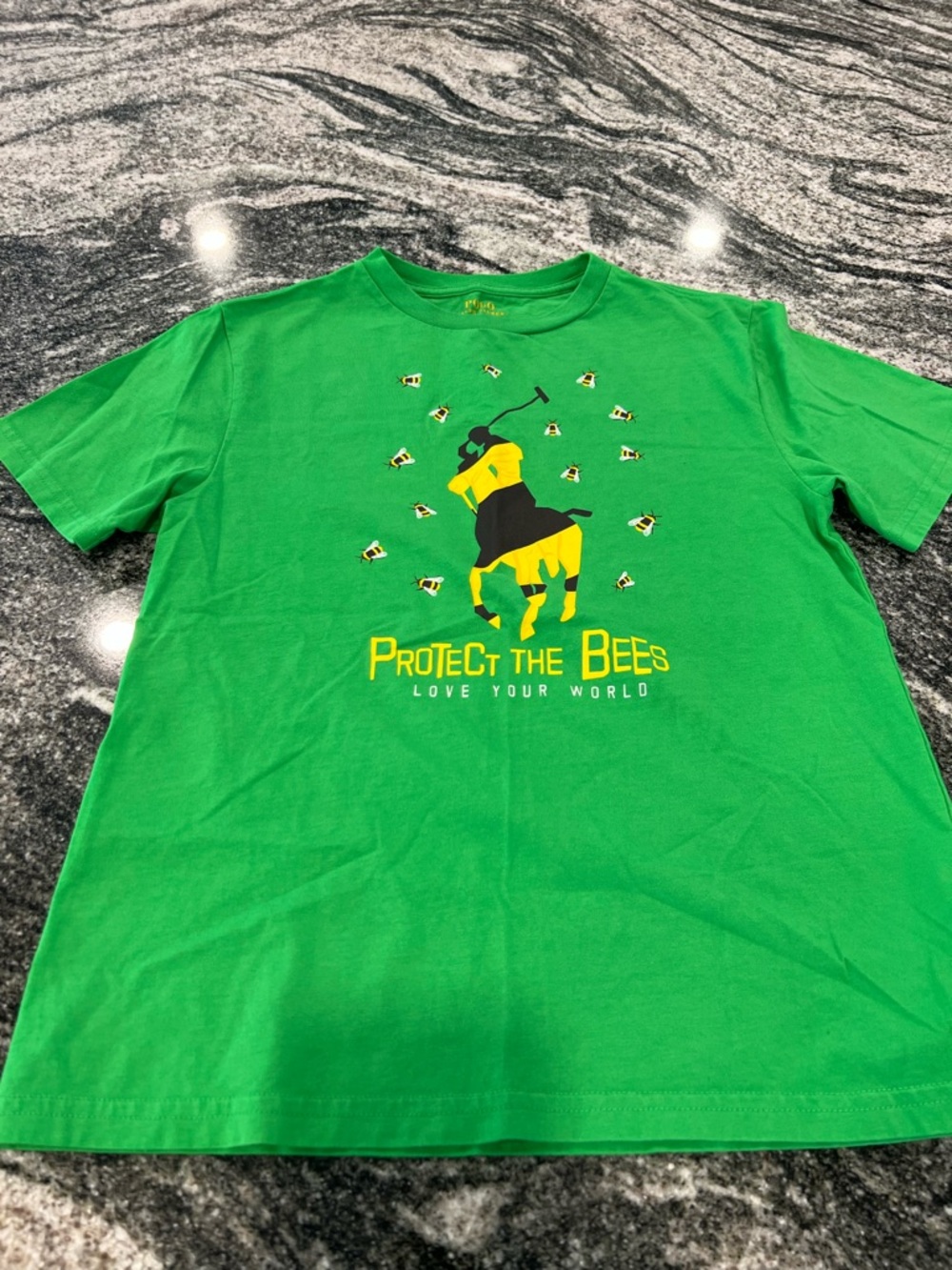 Polo by Ralph Lauren Green 'Protect The Bees' Graphic Tee